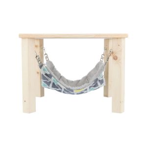 Cama de Rede Trixie Cinzento Pêssego 37 × 29 × 37 cm Madeira